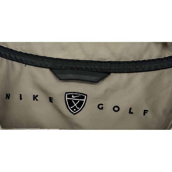 Vintage Nike Golf Pullover Windbreaker Jacket Beige Men's Size Large - Picture 3 of 4